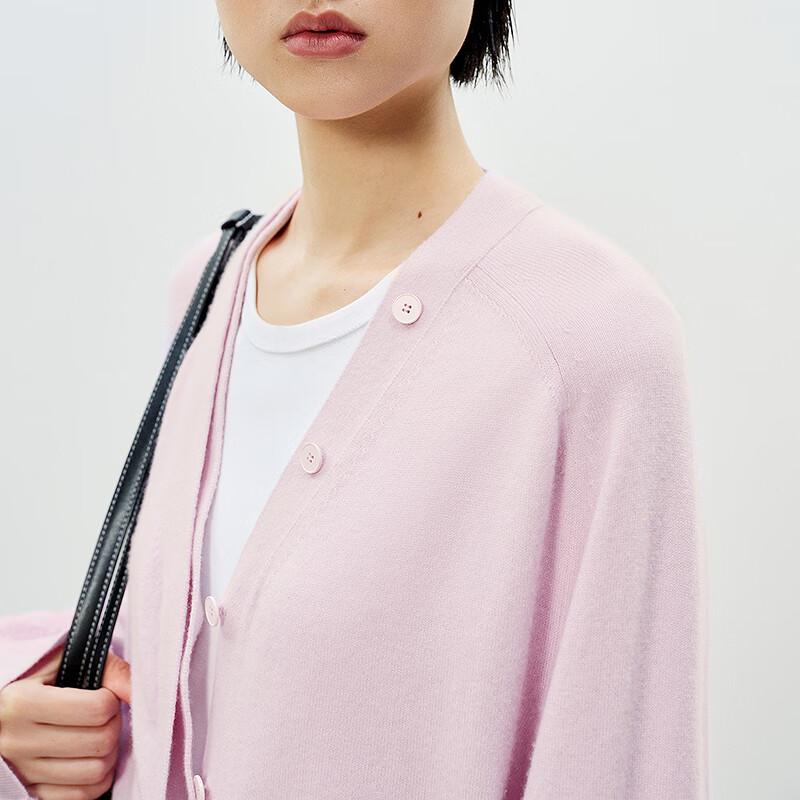 LESS 2025 Spring V-Neck Cashmere Cardigan