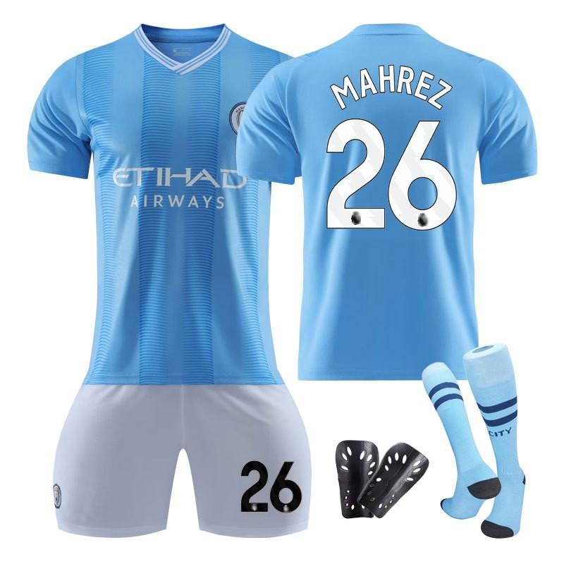 2324 Manchester City Home Football Uniform Harland Set Children's Adult Student Uniforms Men's Women's Jerseys Fans