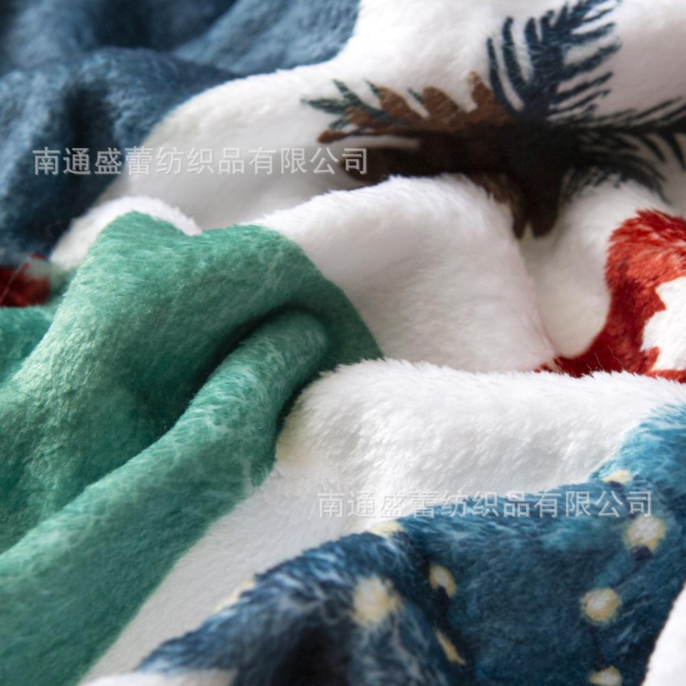 3D Digital Printing Flannel Blanket Sofa Blanket Blanket Single Layer Thickening