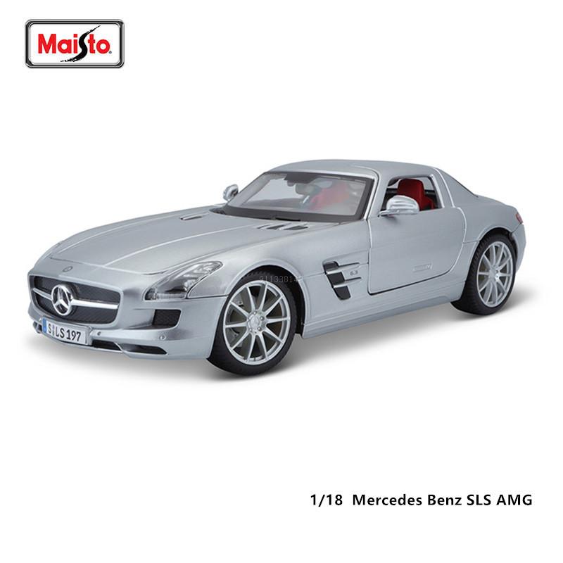 Maisto 1:18 Mercedes-Benz 300 SLR car Alloy Retro Car Model Classic Car Model Car Decoration Collection gift