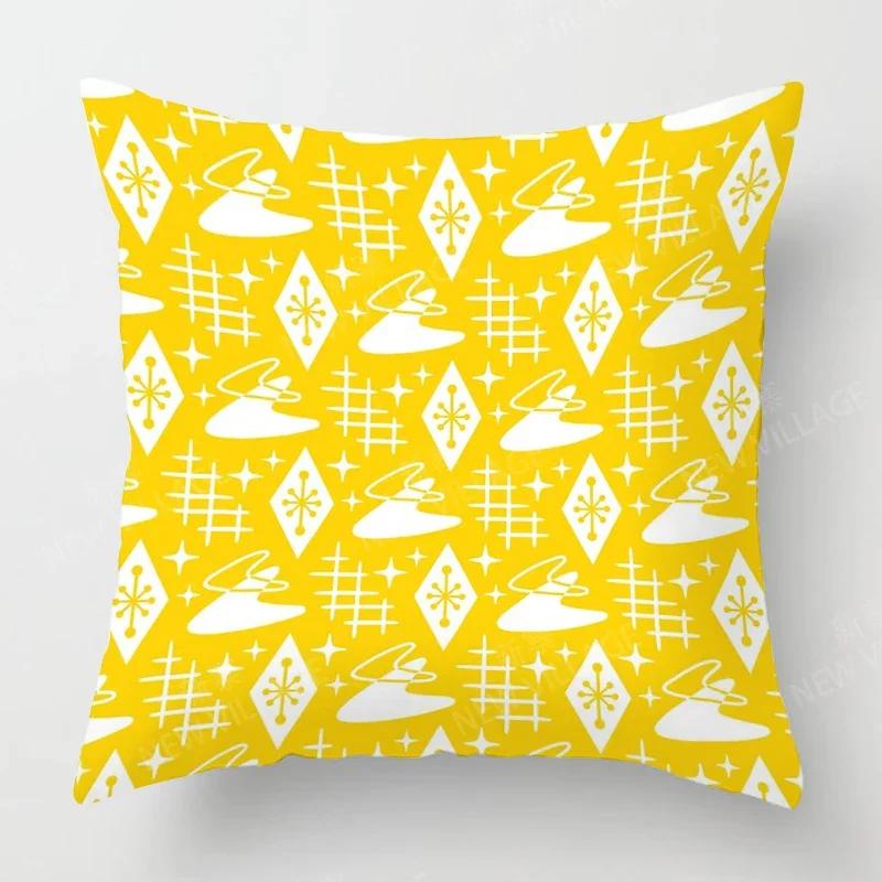 Nordic Fall Home Decor Autumn Throw Pillow Case Sofa Cushion Cover Modern 45x45cm 45*45 50x50 60x60cm 40*40 40x40 Geometry 60*60