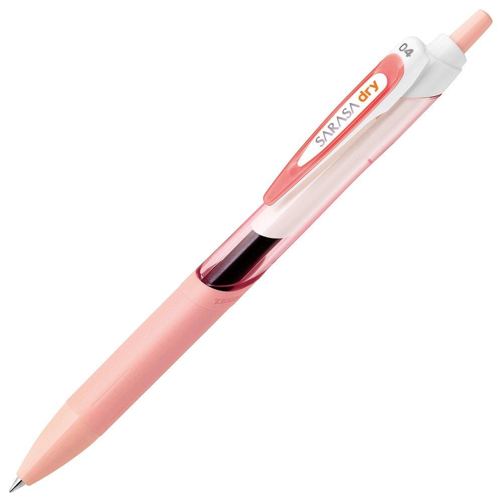Zebra Sarasa Dry Gel Ballpoint Soft 10 Pen, 0.4mm, Pink, Pens, B-JJS31-SP