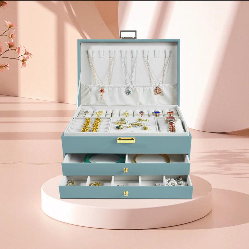 Portable Jewelry Box European Princess Travel Korean Hand Jewelry Jewelry Bag Earrings Ring Small Storage Box