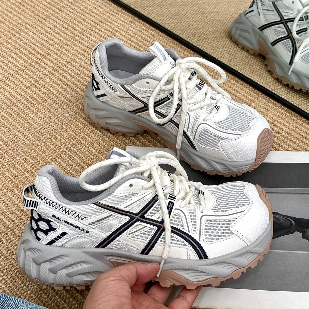 Daddy Shoes Mesh Platform Muffin Wavy Bottom White Shoes Casual Shoes Sports Shoes Jogging Shoes Women's Shoes