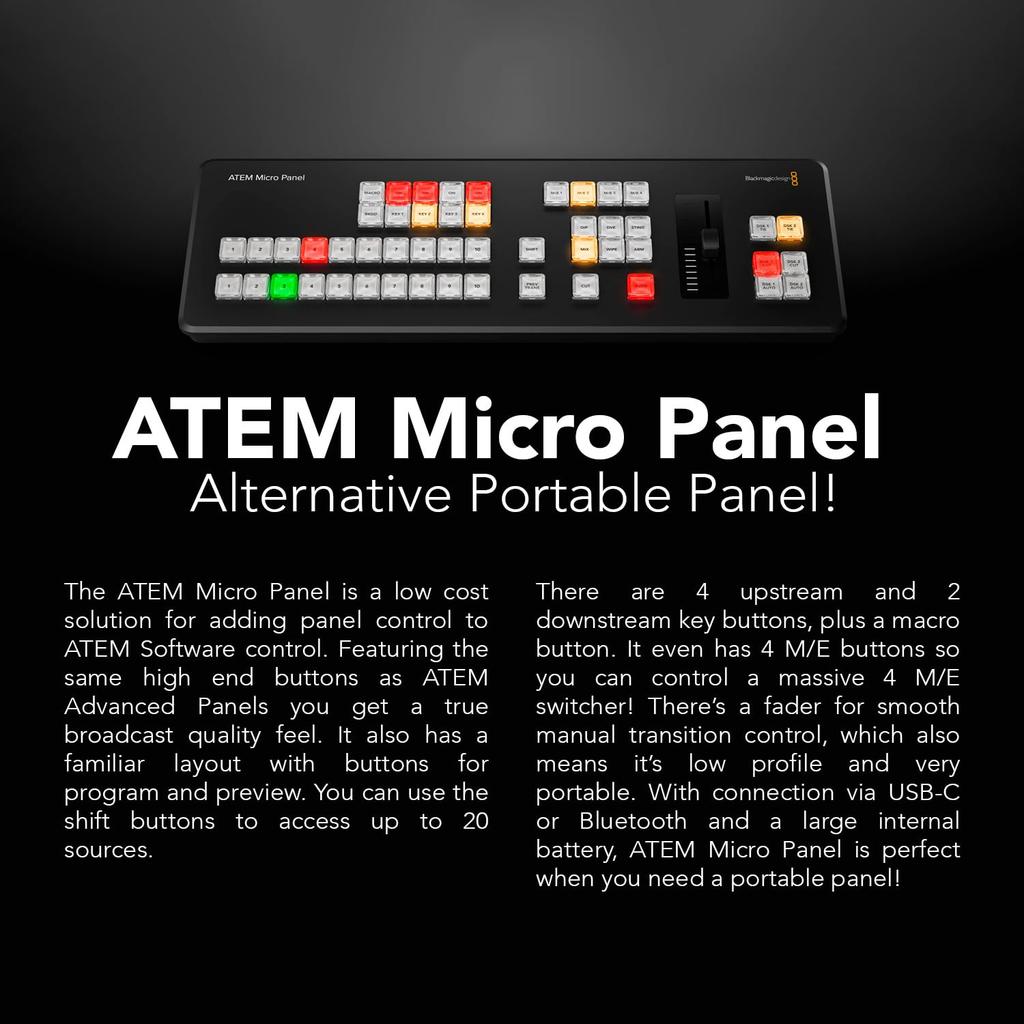 BlackmagicDesign ATEM Micro Panel