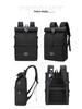 Cool Craftsman Waterproof Roll-Top Backpack: Expandable, Large Capacity, Simple Business Charging Backpack for Men and Women.