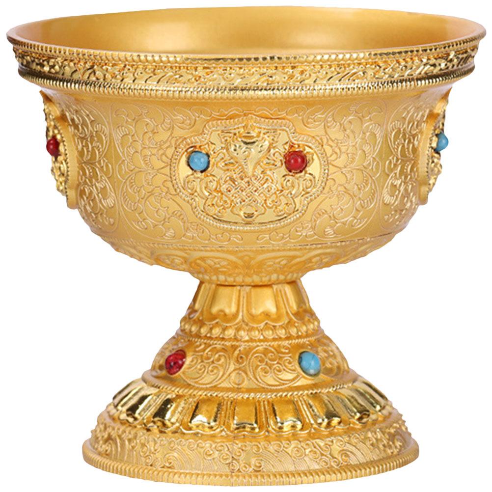 Буддийская Медная Чаша для Подношений, Неподверженная Ржавчине, Износостойкая, Чаша для Воды, Декор для Храма, Дома, Свадьбы, Медитации, Йоги China Mainland