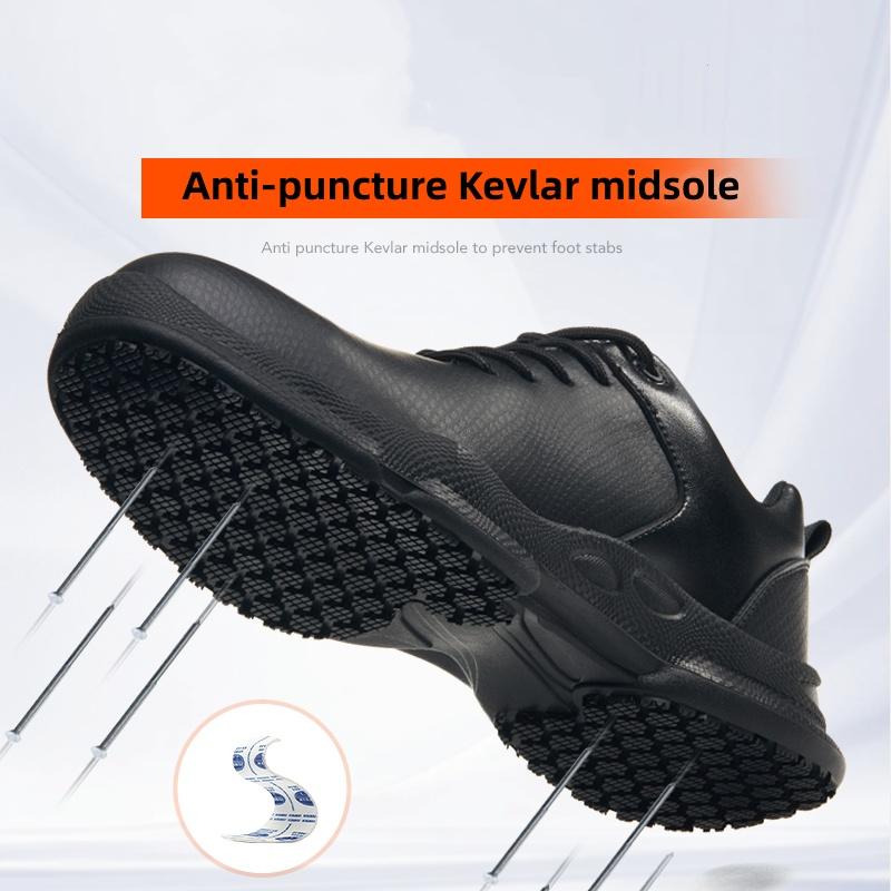 New Work Safety Shoes Men Women Waterproof Non slip Chef Shoes Anti smash Anti puncture Work Sneakers Protective Safety Boots