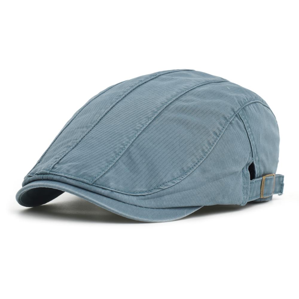 Big Size Spring Summer Soft Washed Cotton Newsboy Cap Men Women Peaked Cap Adjustable Beret Vintage Ivy Flat Cap