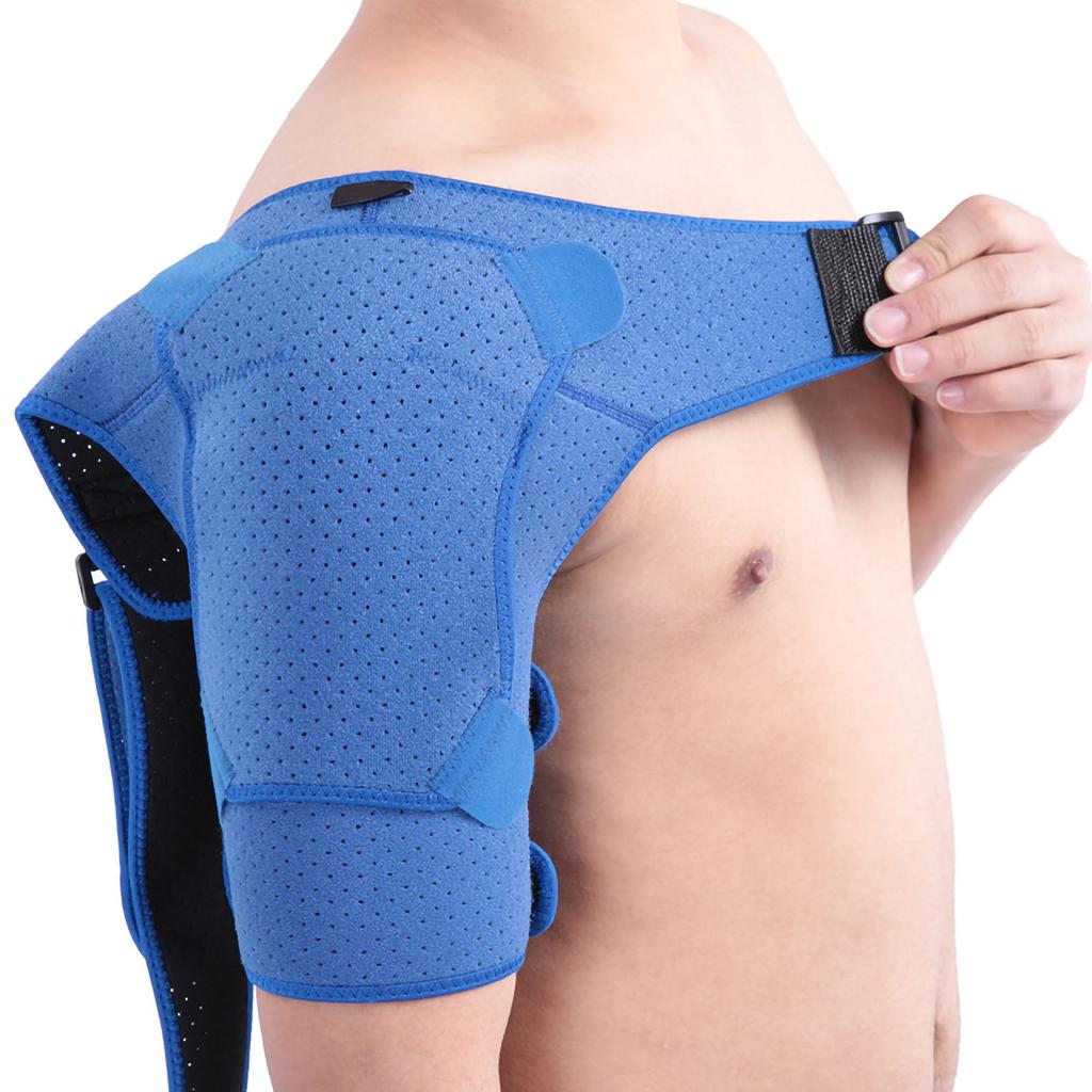 Shoulder Improved Pressurized Punched Breathable Shoulder Protector Small Size (28‑38in) Blu