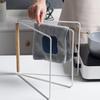 Kitchen Rag Storage Rack Hanging Cloth Shelf Holder Organizer Iron Multifunction Sundries Vertical Restaurant Drying Holder