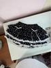 Polka Dot Black Women's Slimming Cake Skirt with Lace Ruffle Bow - Short Skirt Pants for Spring, Summer, Autumn