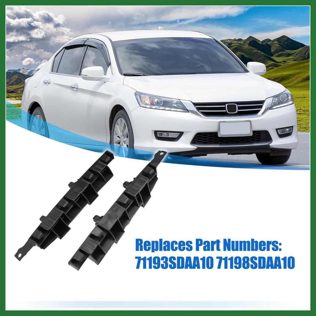 Motoforti 1 Pair Front Bumper Mount Support Bracket for Honda Accord 2006 2007 71193SDAA10 71198SDAA10 Left and Right Side Long-lasting