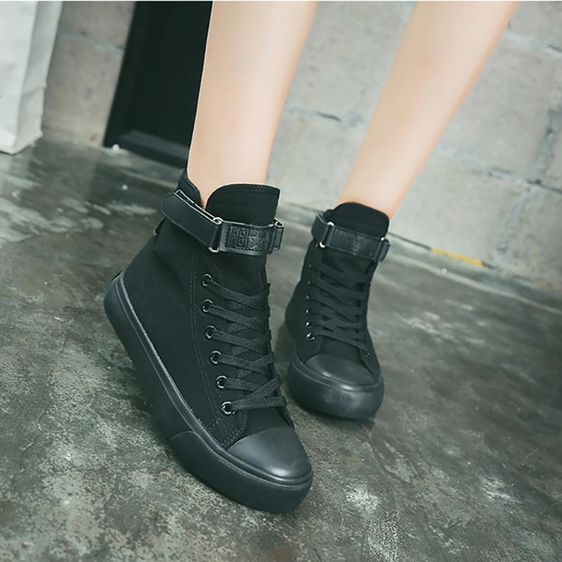 Customized Printed High Top Canvas Shoes Korean Version Of Student Fashion Casual Shoes , Couple Printed Canvas Shoes