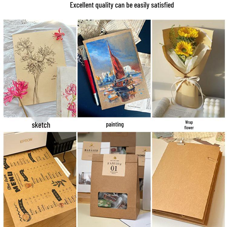 A5 Kraftový papír a A4/A3 Karton pro dětskou tvorbu - Zesílený, Univerzální & Odolný