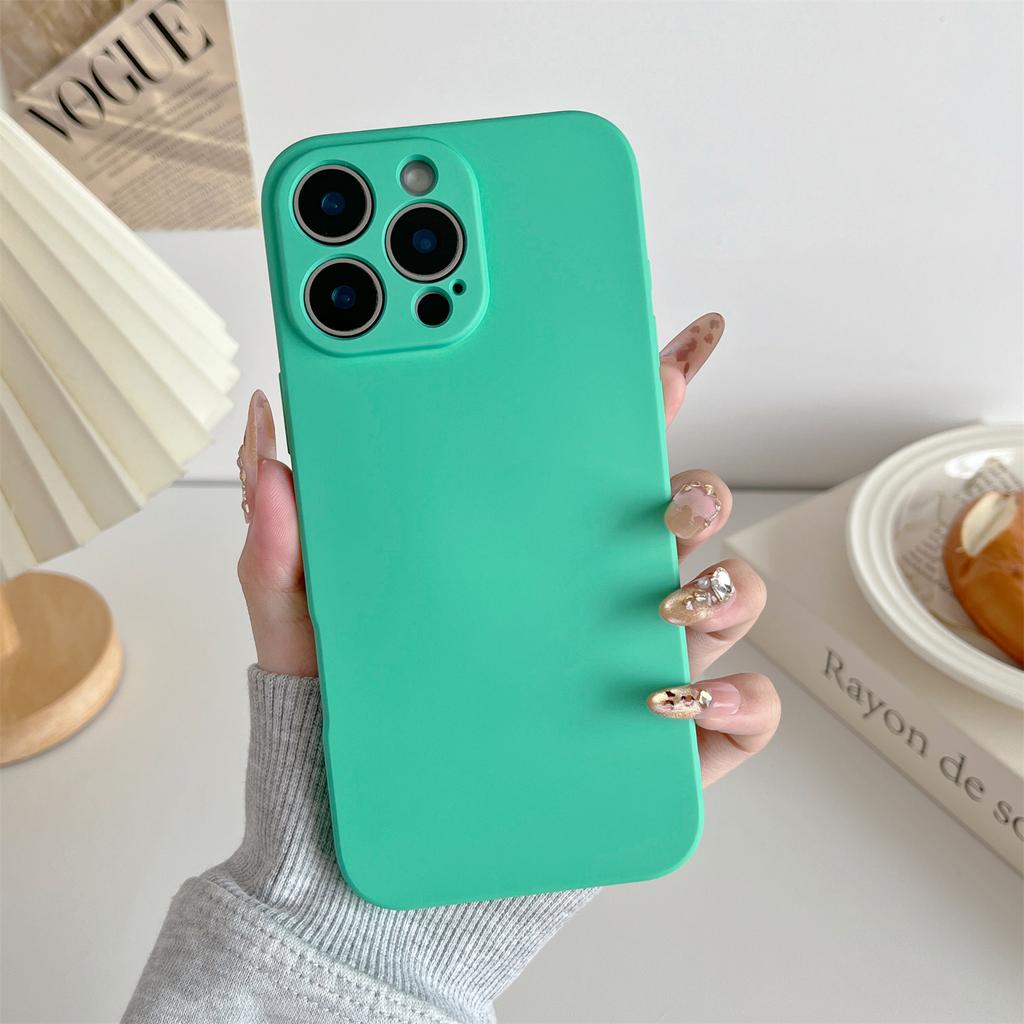 For iPhone 16 Pro Phone Back Case Scratch Resistant Silicone Mobile Cover