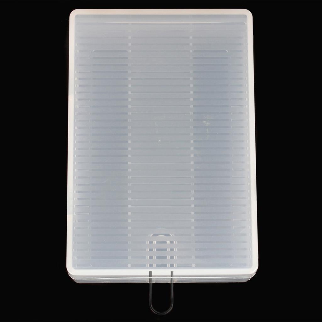 Transparent Hard Plastic Case Holder Storage Box for Model 26650 Batteries, Portable Battery Organizer