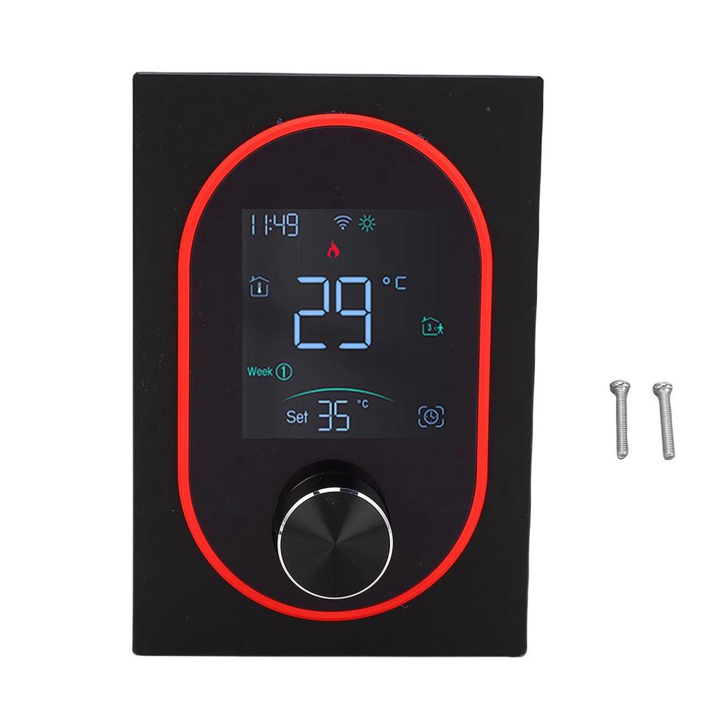 Smart Knob Thermostat 2.4GHz WiFi Programmable APP LCD Touch Control for Home Room Water Heating WiFi Smart Knob Thermostat