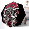 1pc Skull Auto Open/close, All-Season Portable Folding Umbrella for Women & Men, Travel, Everyday, Formal Events - Compact Luxury Parasol, Outdoor Acc