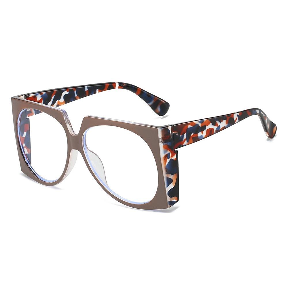 New fashionable square simple contrasting color large frame sunglasses ins trendy personality versatile street shot sunscreen sunglasses