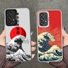 Japanese Wave Kanagawa Surfing Soft Phone Case for Samsung A17 A16 A15 A14 A13 A57 A56 A55 A54 A53 A37 A36 A35 A34 A33 A26 A25 A