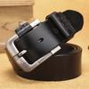 Belt Men's Genuine Leather Belt Men's Belt Pin Buckle