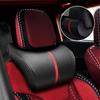 410g Adjustable Headrest Pad Adjustable PU Leather Seat Cushion Leather car pillow Car Neck Rest Pillow