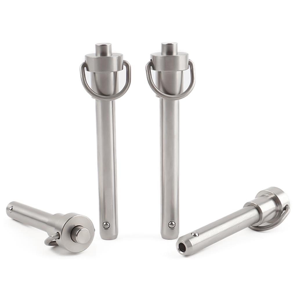 Diameter 5-25mm Length 10-100mm Quick Release Pin Bolt Ball Head Quick Lock Pin Plug with Ring Handle Pull Stainless Steel PIN