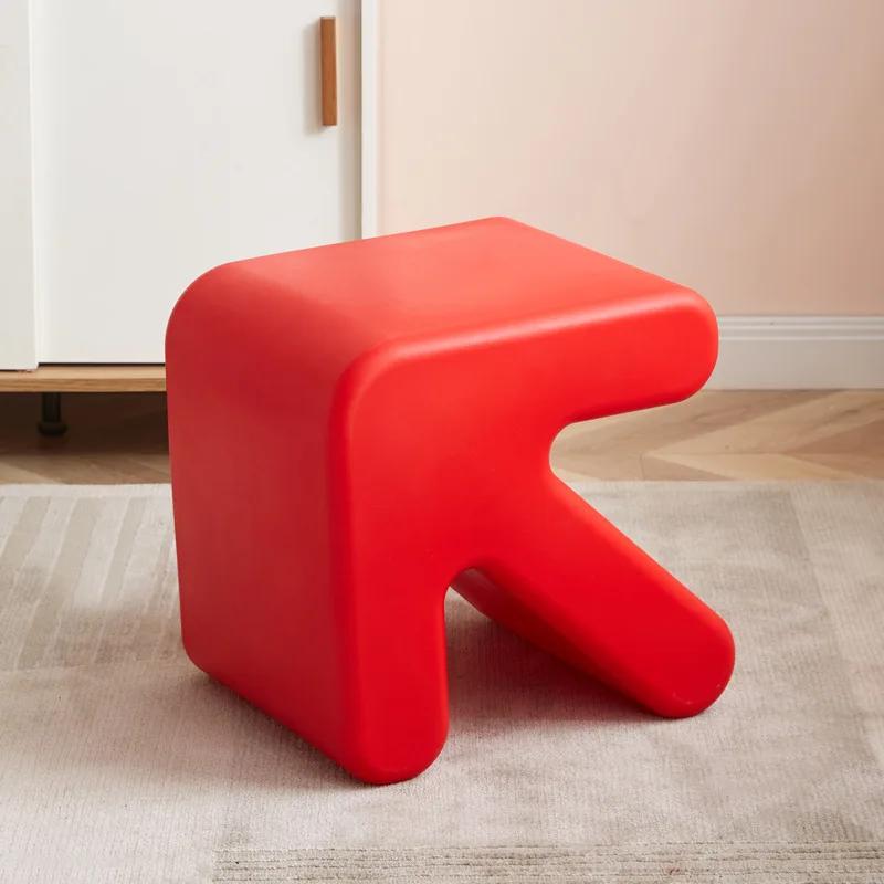 Living Room Chair Arrow Stool Kitchen Stool Bathroom Shower Chair Mobile Salon Nordic Modern Thickened Plastic Low Shoe Changing
