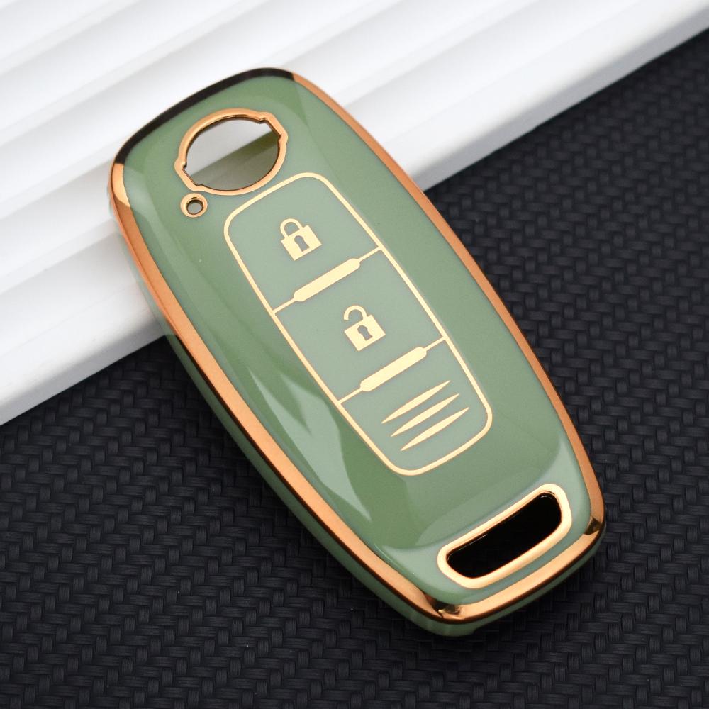 

Для Nissan X-trail T33 Qashqai J12 Teana 2022 2023 Tpu 2 кнопки автомобильный ключ чехол кожа защитный чехол сумка аксессуары зелёный