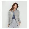 Womens Lightweight Hooded Short Down Jacket 91% White Duck Fill Regular Fit Casual Office Wear