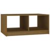VidaXL Table basse Marron miel 75x50x33,5 cm Bois de pin massif