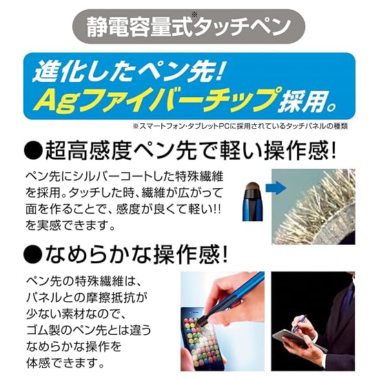 Mitsubishi Pencil 3-Color Ballpoint Pen & Touch Pen Jetstream Stylus, Rotary Mechanism, 0.5mm, Black