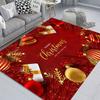 Christmas Print Decorative Floor Mat Living Room Bedroom Sofa Bedside Blanket  Year Corridor Floor Antifouling Door Mat