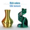 Silk Multi-color PLA 3D Printing Filament, 200g/250g, for All FDM Printers.