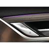 Sticker Trim 2018-22 Door Buckle Button Switch For BMW 5 Series G30 Matte Silver