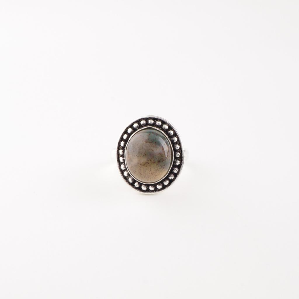 Natural Moss Agate Gemstone 925 Sterling Silver Jewelry Handmade Green Ring RR-62-25