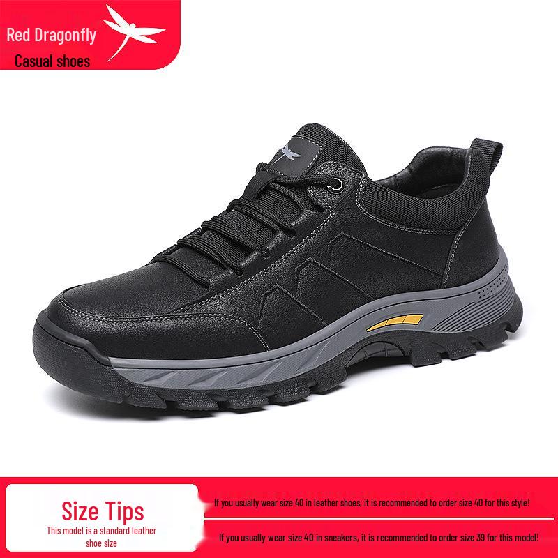 Red Dragonfly Men s Warm Waterproof Anti-slip Outdoor Sports Shoes 43 чёрный