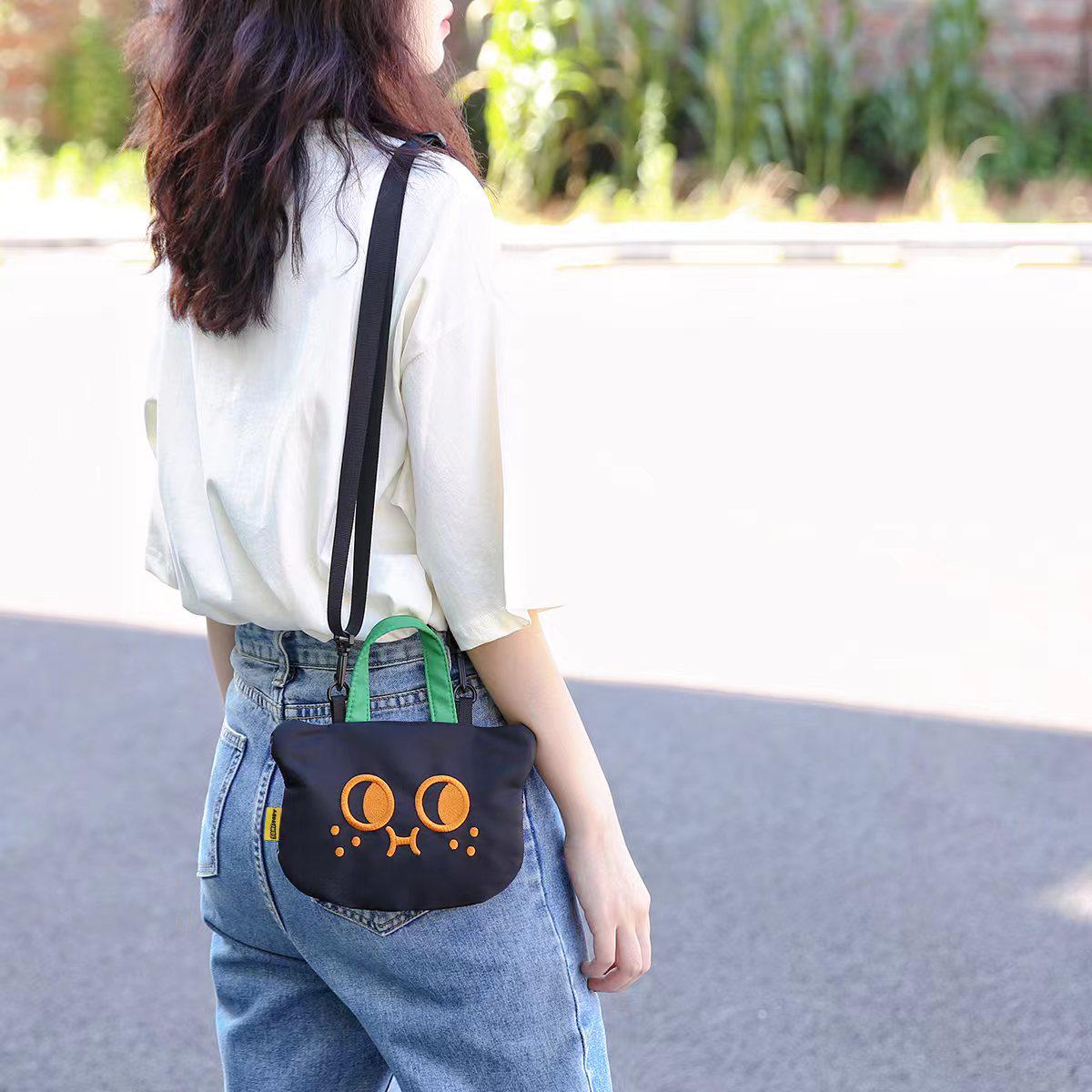 

Трехцветная лоскутная сумка-кроссбоди для котят - Милая, универсальная маленькая летняя сумка для женщин