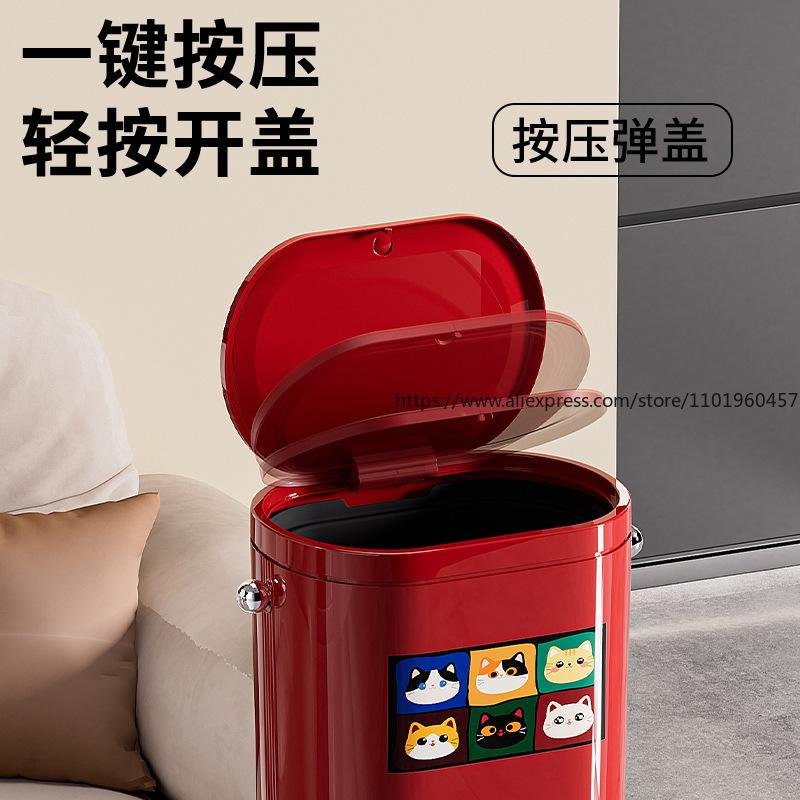 High-Capacity Standing Trash Can for Home Stylish No-Bending Kitchen Garbage Bin with Foot Pedal Wheel Mobile Design