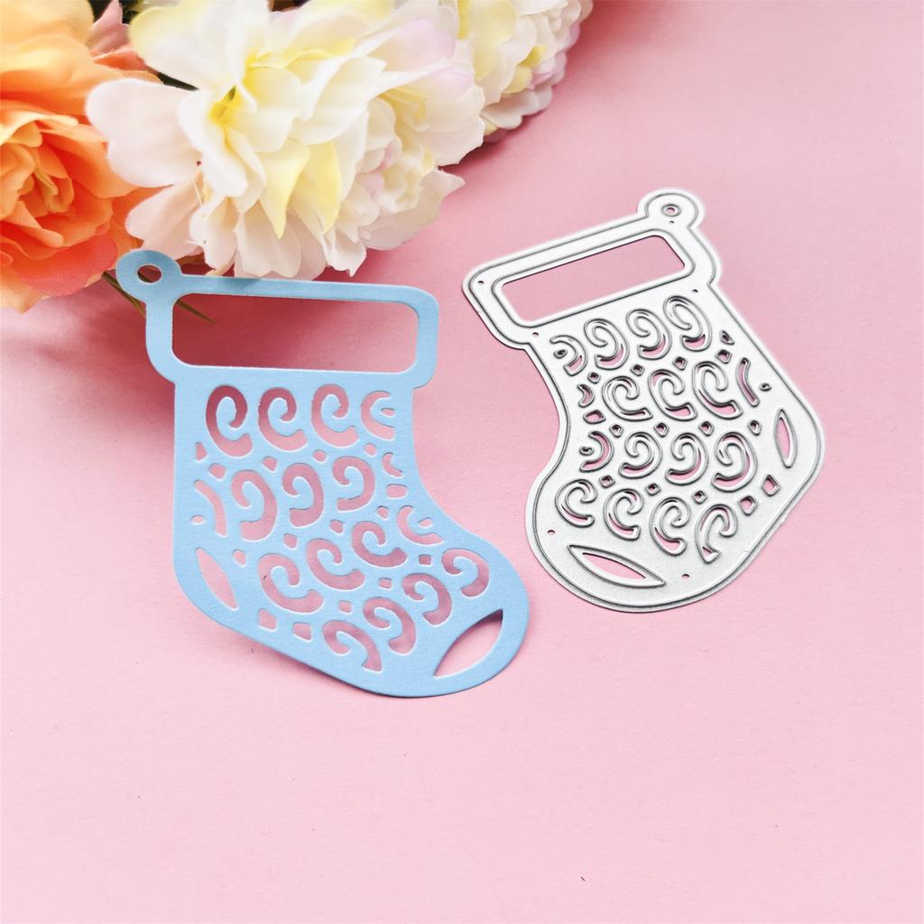 Christmas Stocking Metal Cutting Dies Stencils for DIY Scrapbooking Decorative Embossing Paper Cards Template Decor Die
