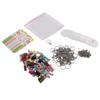 380 Pezzi Portachiavi Acrilici Vuoti Kit Artigianale DIY con Nappe Anellini Cartoncino per Progetti Regali Personalizzati