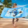 Asciugamano da Spiaggia Giocatore di Calcio Haaland, Asciugatura Rapida, Facile da Curare, Adatto Sia per il Fitness che per le Vacanze al Mare, Essenziale per lo Sport