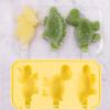 Cute Ice Cream Mould Heat-resistant Silicone Molds 3 Slots Non-stick Food Grade Animal Molds Baking Tool Kitchenware Kitchen