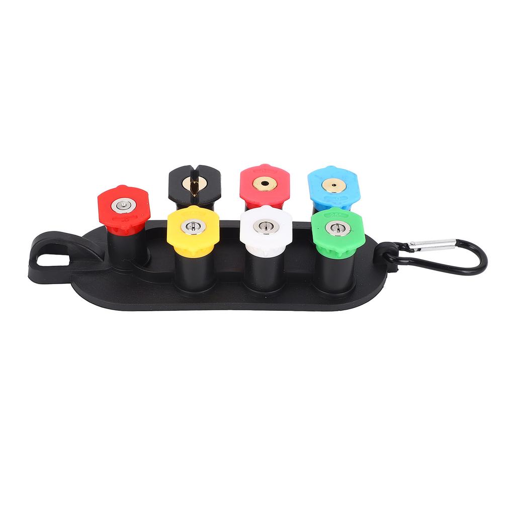 7PCS Pressure Washer Nozzle Tip Set 4000PSI 1/4 Inch Quick Connector Pressure Washing Tips with