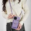 Large Capacity Crossbody Leather Wallet Phone Case with Kickstand Anti-drop for Apple iPhone 16 11 12 15 Pro Protective Mobile Cover