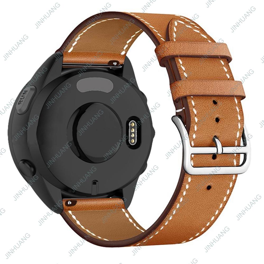 Leather Strap For GARMIN Venu 3 2 SQ2 2plus Luxury WatchBand For Active 6 5  Vivoactive 4 3 Vivomove 3 Paintings Bracelet