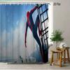 Spider-Man On London Landmark Waterproof Shower Curtain For Superhero Bathroom Decor