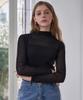 LENIC&MCCOY Slim Silhouette Sheer Mock Neck T-Shirt Mm10Ts570Fcy