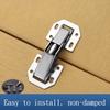 4/10pcs Cabinet Hinge 90 Degree 3/4in No-Drilling Hole Cupboard Door Hinges Soft Close With Screws Furniture Hardware